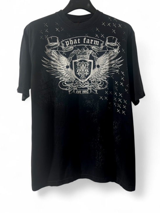 Phat Farm Other - Vintage Y2K Phat Farm Black Graphic T-Shirt Size Men’s XL